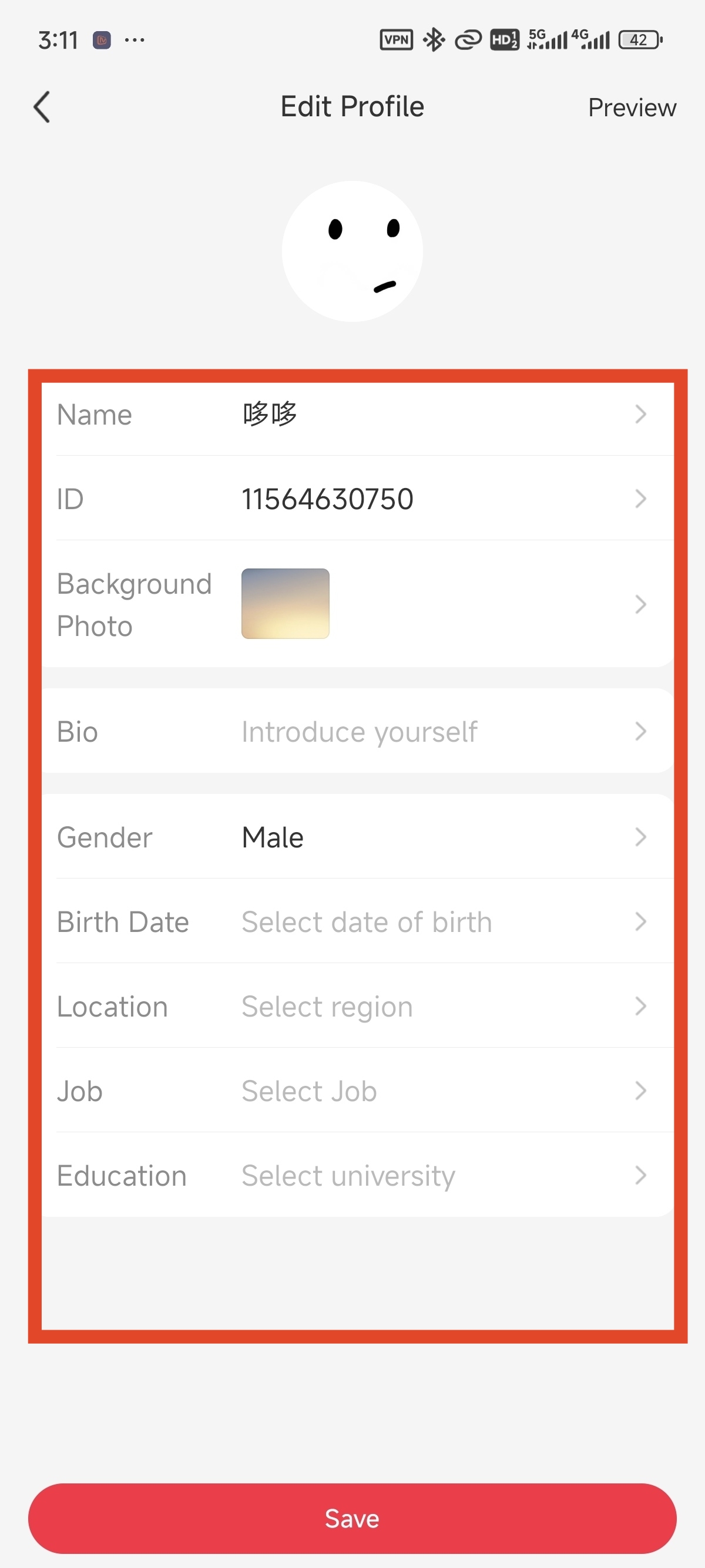 Edit your profile details